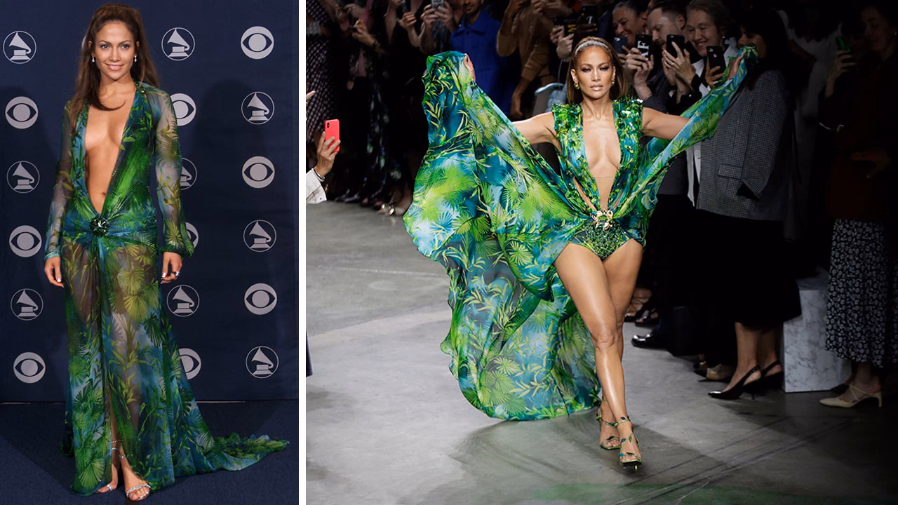 Did Jennifer Lopez go viral in a Versace dress?