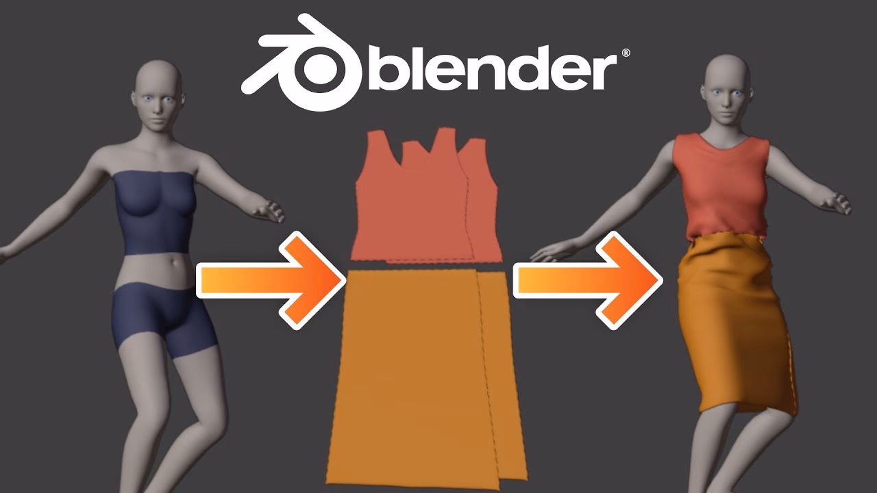 How do I create a clothing item in Blender?