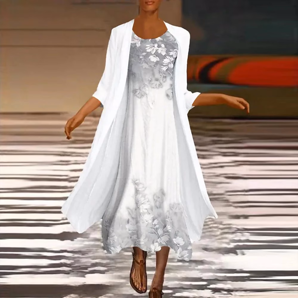 Hoe kan ik een jurk combineren met een jasje?