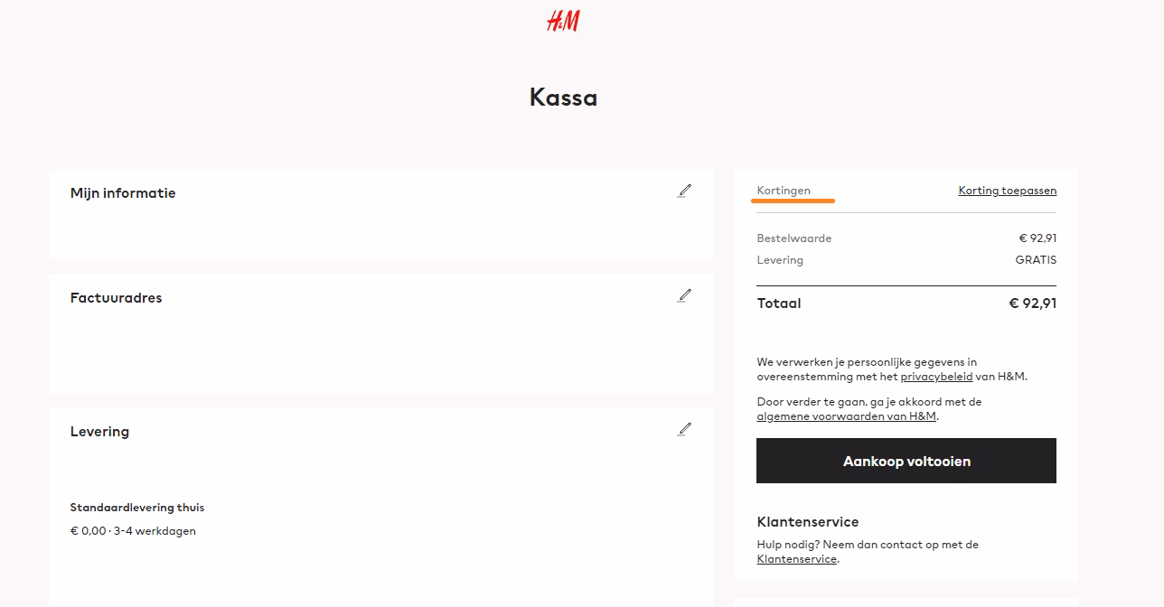 Kan ik kleding inleveren bij H&M?