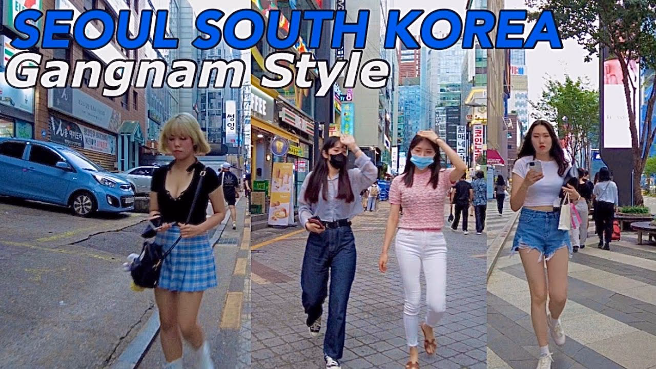 Why is Gangnam famous for luxury shopping?