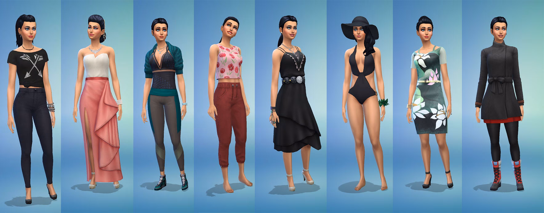 How do you create outfits in Sims 4?
