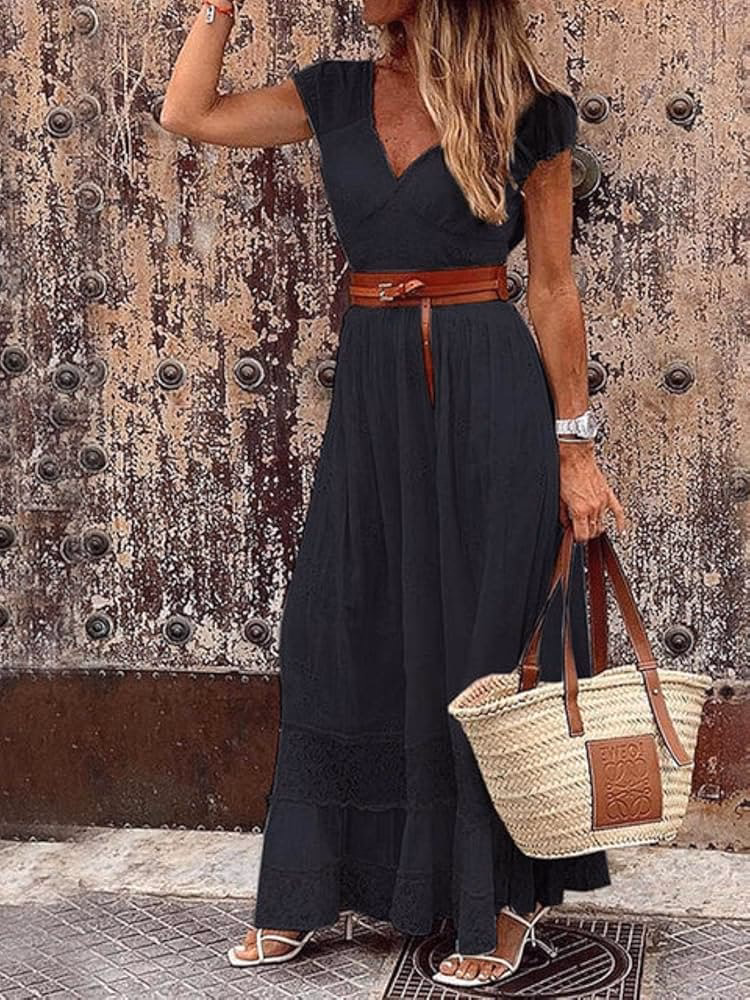 Kan ik in de zomer een zwarte maxi-jurk dragen?